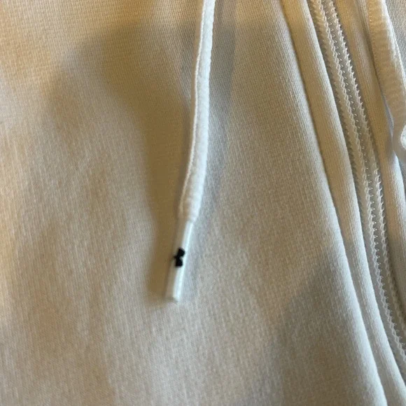 Under Armor Adults White Pink XL Full Zip Hoodie Longsleeves Solid Logo Jacket‎ - Picture 4 of 10